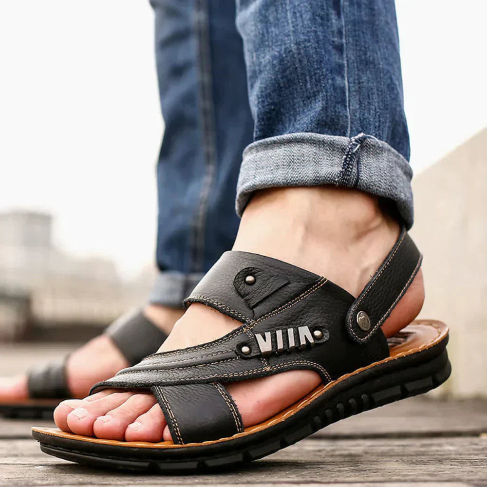 Abram Sandals | Men’s Durable Breathable Sandals with Cushioned Sole and Adjustable Straps