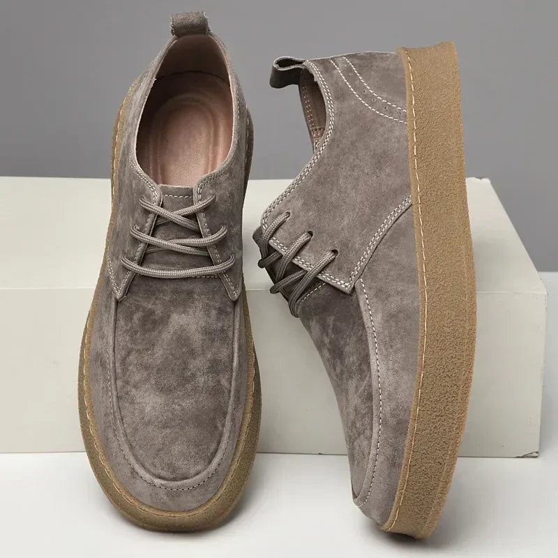 High quality suede sneakers for men