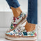 Adalyn Lace-Up Shoes | Women’s Lightweight Floral Embroidered Lace-Up Shoes with Breathable Design