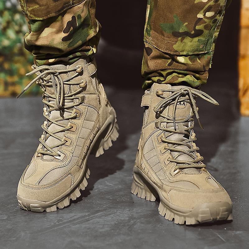 Waterproof, puncture-resistant military boots for outdoor use