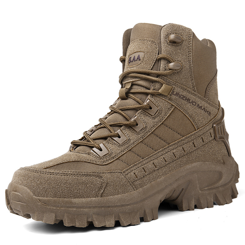 Waterproof, puncture-resistant military boots for outdoor use