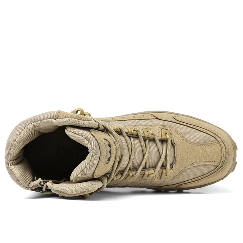 Waterproof, puncture-resistant military boots for outdoor use