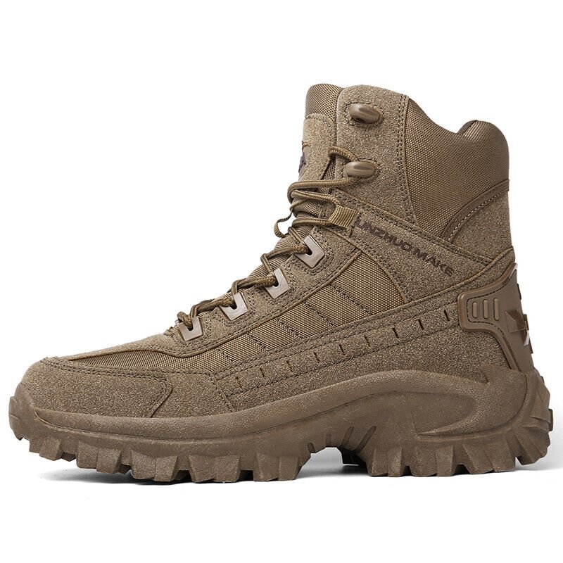 Waterproof, puncture-resistant military boots for outdoor use