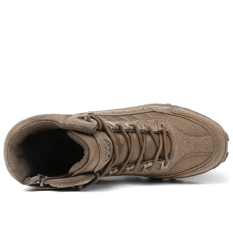Waterproof, puncture-resistant military boots for outdoor use