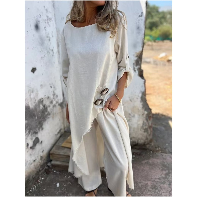 Lourdes™ Luxe Cotton & Linen Women's Set