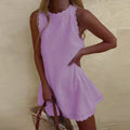 Cute Casual Sleeveless Mini Dress