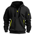 Half-zip hoodie for men