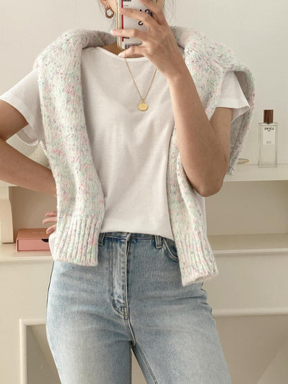 Ivory long sleeve cardigan
