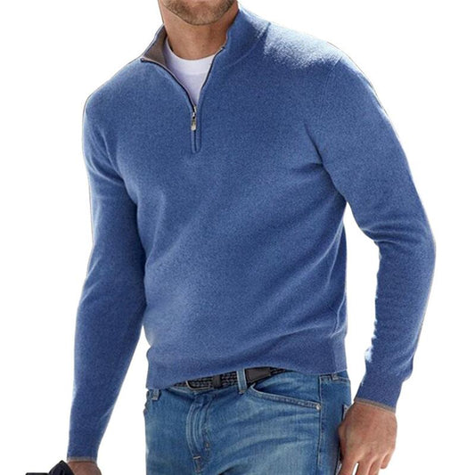 Comfortable men's sweater with zipper | Perfect for all seasons