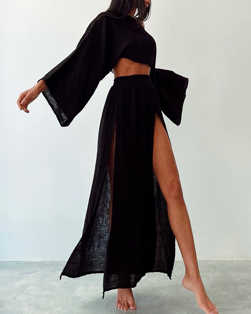 Zosia Linen Set | Women’s Two-Piece Shirt and Shorts Set for Summer Style