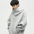 Oversized double neck hoodie for men | Comfortable