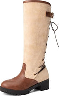 Lace-Up Back Knee-High Fashion Boots for Women