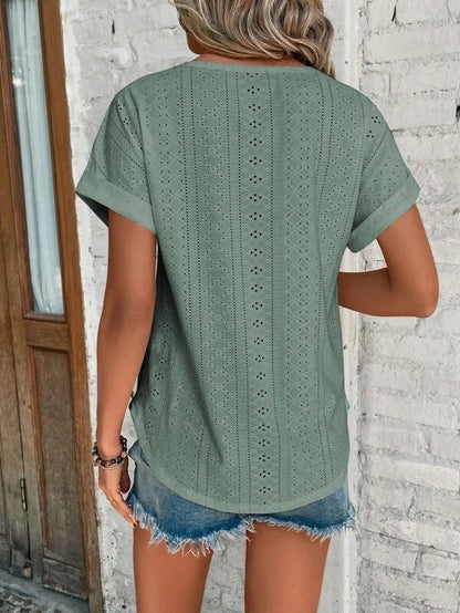 Women's - Elegant T-shirt - Soft Cotton - Stylish Casual Wear for Every Occasion