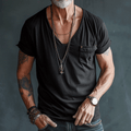 Men's - Cargo T-Shirt - Comfortable Cotton - Casual Style for Everyday Wear - Essential Wardrobe Staple