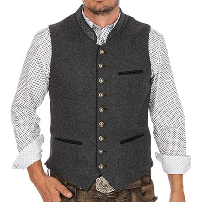Jack | Gray Traditional Vest | Warm