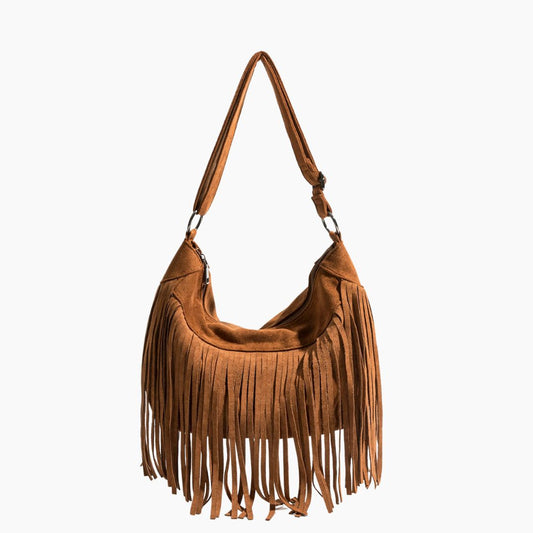 Stylish Shoulder Bag - Soft Suede Material - Chic Everyday Accessory for Women