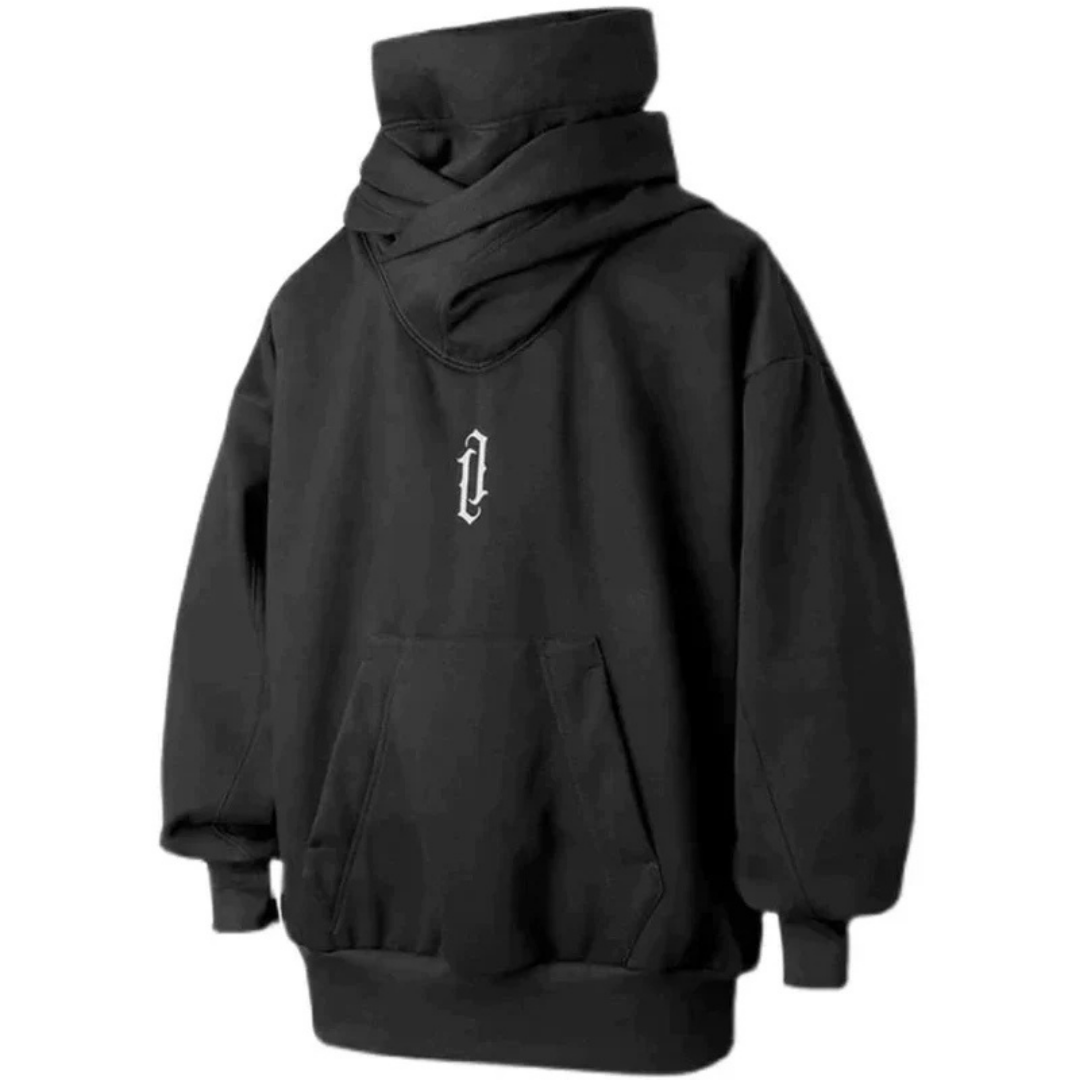 Oversized double neck hoodie for men | Comfortable
