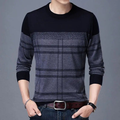 Norin - Fashionable sweater with stripes for men
