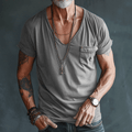 Men's - Cargo T-Shirt - Comfortable Cotton - Casual Style for Everyday Wear - Essential Wardrobe Staple