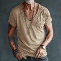 Men's - Cargo T-Shirt - Comfortable Cotton - Casual Style for Everyday Wear - Essential Wardrobe Staple