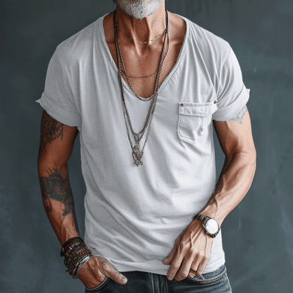 Men's - Cargo T-Shirt - Comfortable Cotton - Casual Style for Everyday Wear - Essential Wardrobe Staple