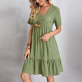 A-Line Dresses - Sustainable Cotton Blend, Breathable, Versatile Style