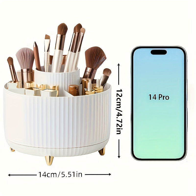 360° rotating holder for cosmetics and accessories