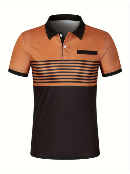 Louis｜Men's Striped Summer Polo Shirt