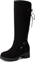 Lace-Up Back Knee-High Fashion Boots for Women