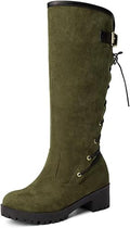 Lace-Up Back Knee-High Fashion Boots for Women