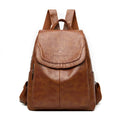 Olivia - Secure Leather Backpack