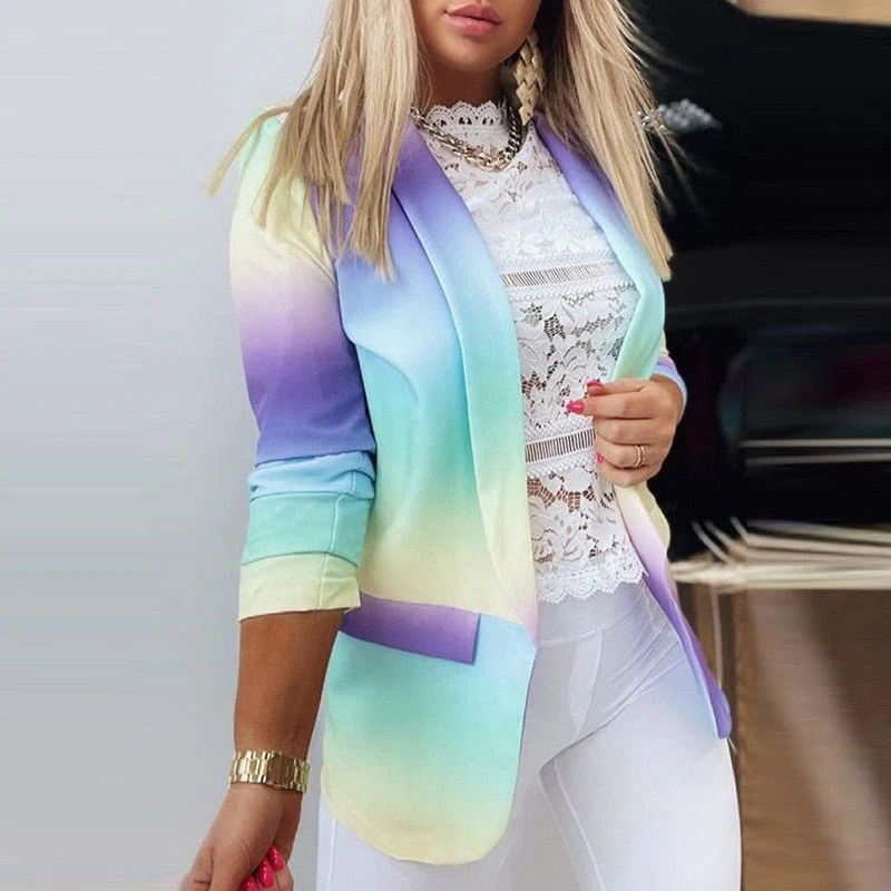 Adeline - Gradient Blazer with Long Sleeves for Women