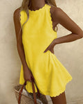 Cute Casual Sleeveless Mini Dress