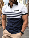 Louis｜Men's Striped Summer Polo Shirt