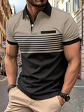 Louis｜Men's Striped Summer Polo Shirt