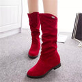 Mid Calf Slouchy Boots for Women