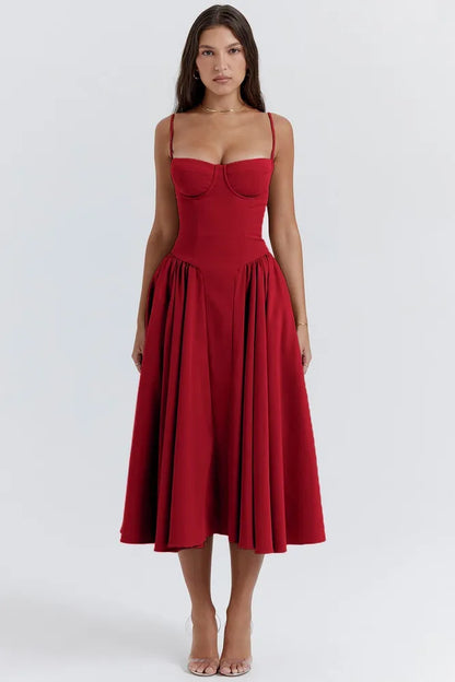 Hermina Dress | Sleek Backless Sling Dress