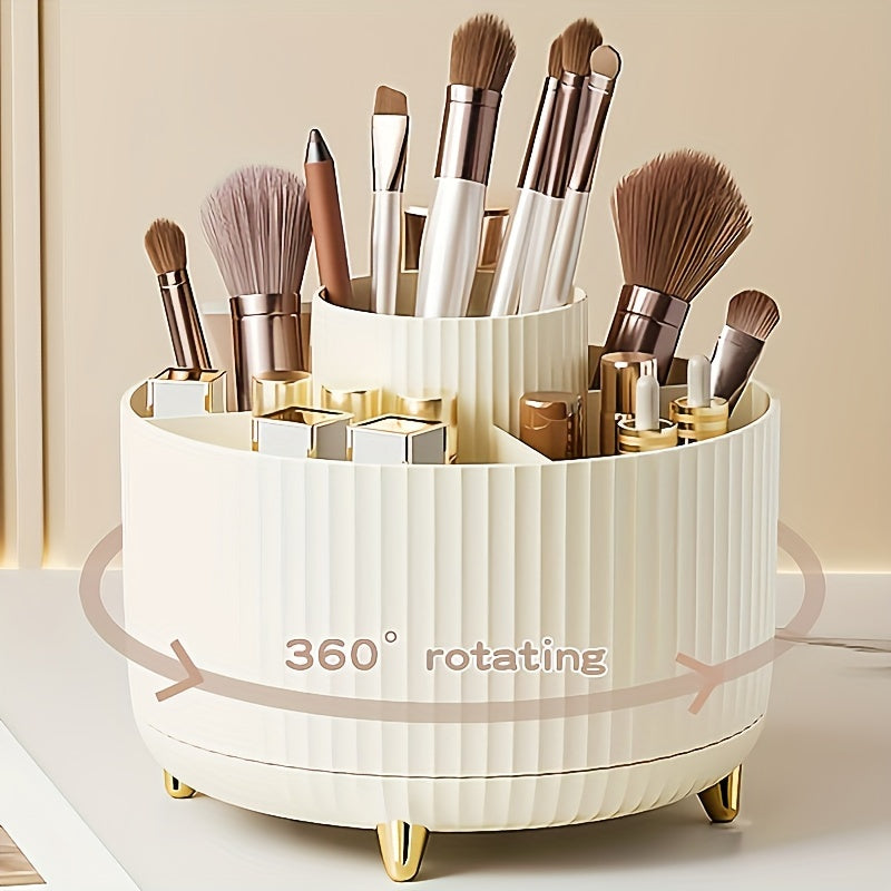 360° rotating holder for cosmetics and accessories