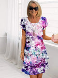 Macey | Ruffled Floral Dress