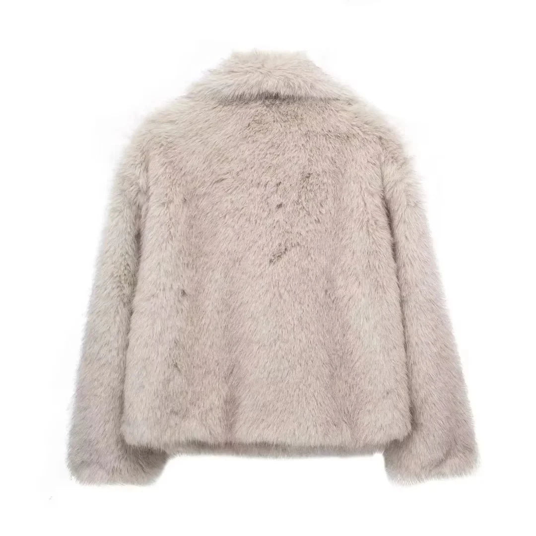 Adelina | Stylish, ultra-soft, thick, hand-woven wool coat