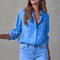 Women's - Jeans Blouse - Stylish Denim Top - Comfortable Casual Wear - Perfect for Everyday Outfits