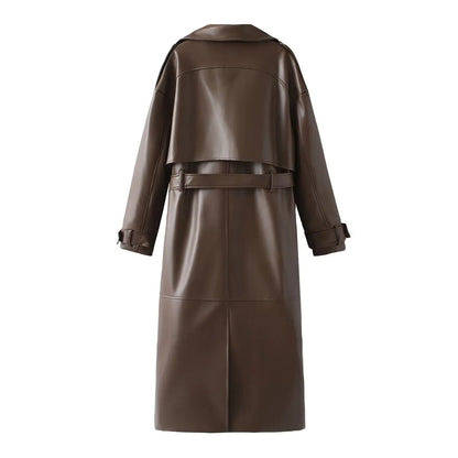 Solene - 2025 Women's jacket in burgundy faux leather