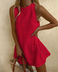 Cute Casual Sleeveless Mini Dress