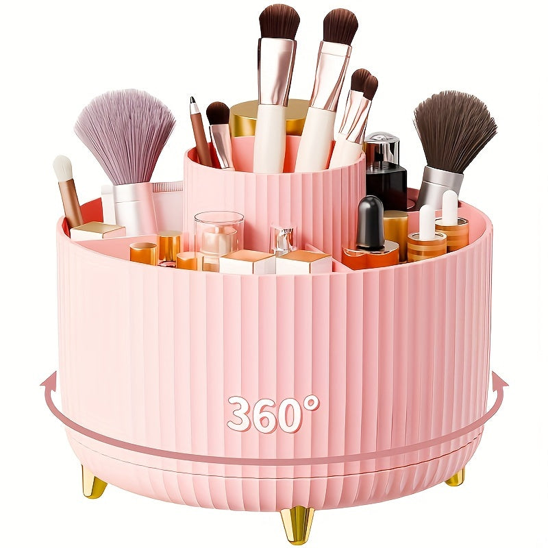 360° rotating holder for cosmetics and accessories
