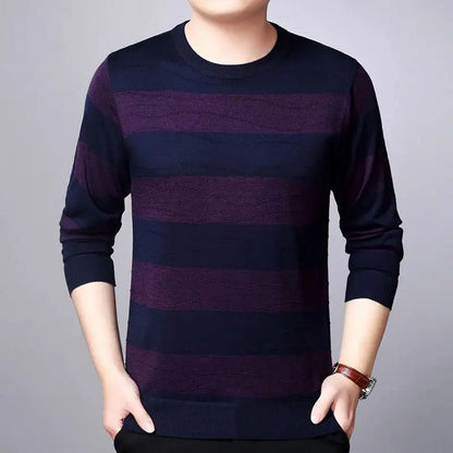 Norin - Fashionable sweater with stripes for men