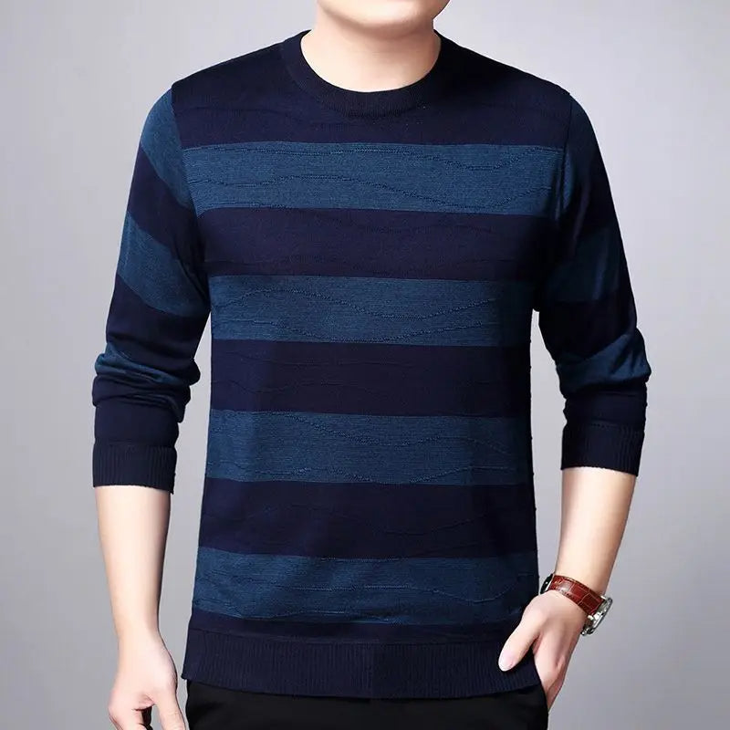 Norin - Fashionable sweater with stripes for men