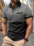 Louis｜Men's Striped Summer Polo Shirt