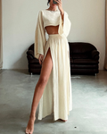 Zosia Linen Set | Women’s Two-Piece Shirt and Shorts Set for Summer Style