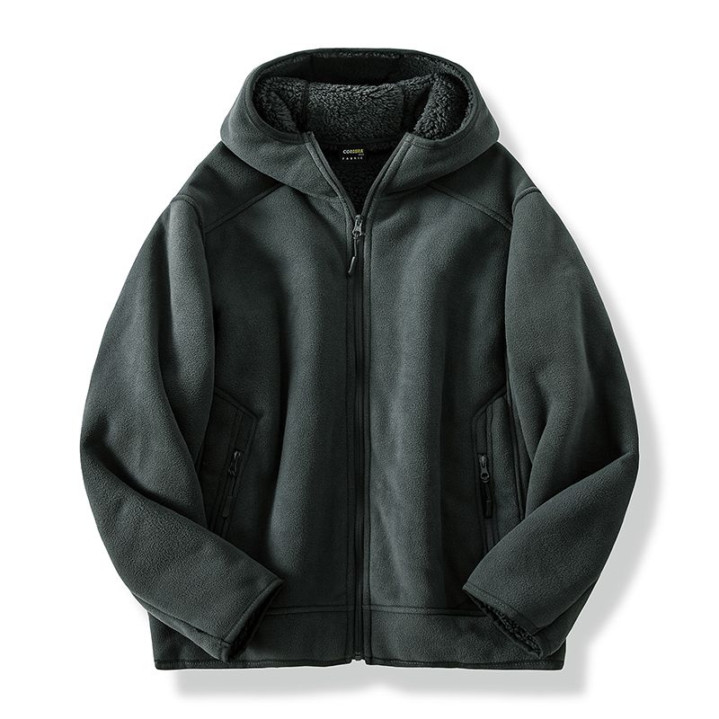 Men's warm fleece jacket for outdoor use