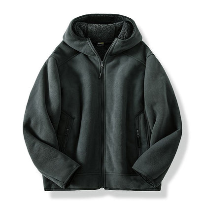 Men's warm fleece jacket for outdoor use